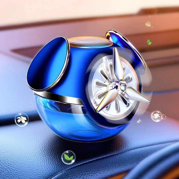 Rotating Perfume Solar Aromatherapy Car Air Freshener - Image 2