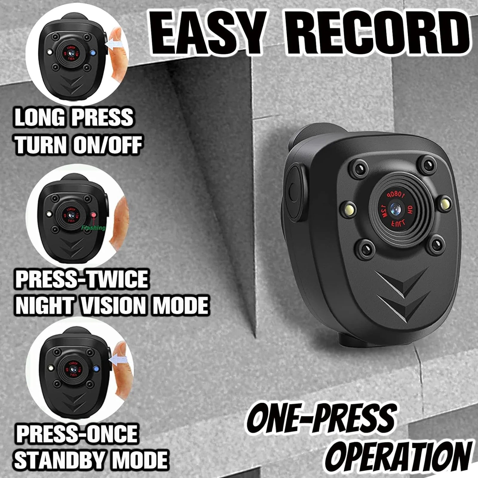 Compact View HD Night Vision Mini Secuirty Camera - Image 3