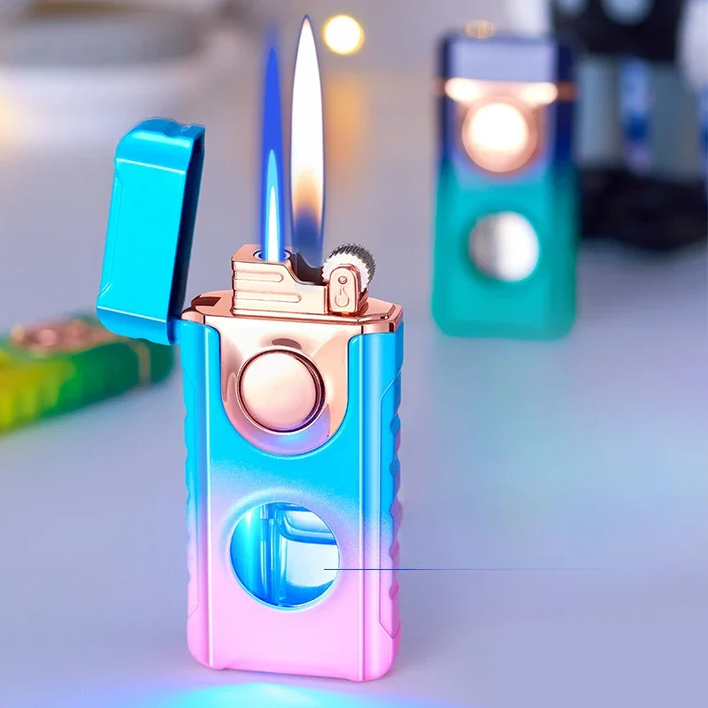 Dual-Fire Metal Windproof Lighter - Image 2