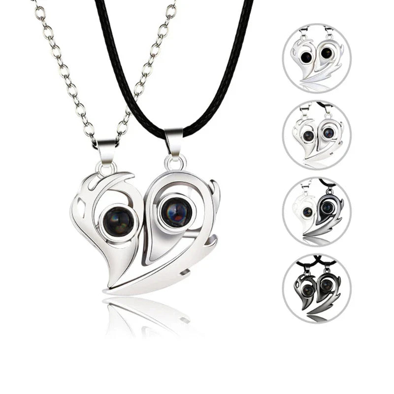 Couple Love Pair Magnetic Necklace - Image 3