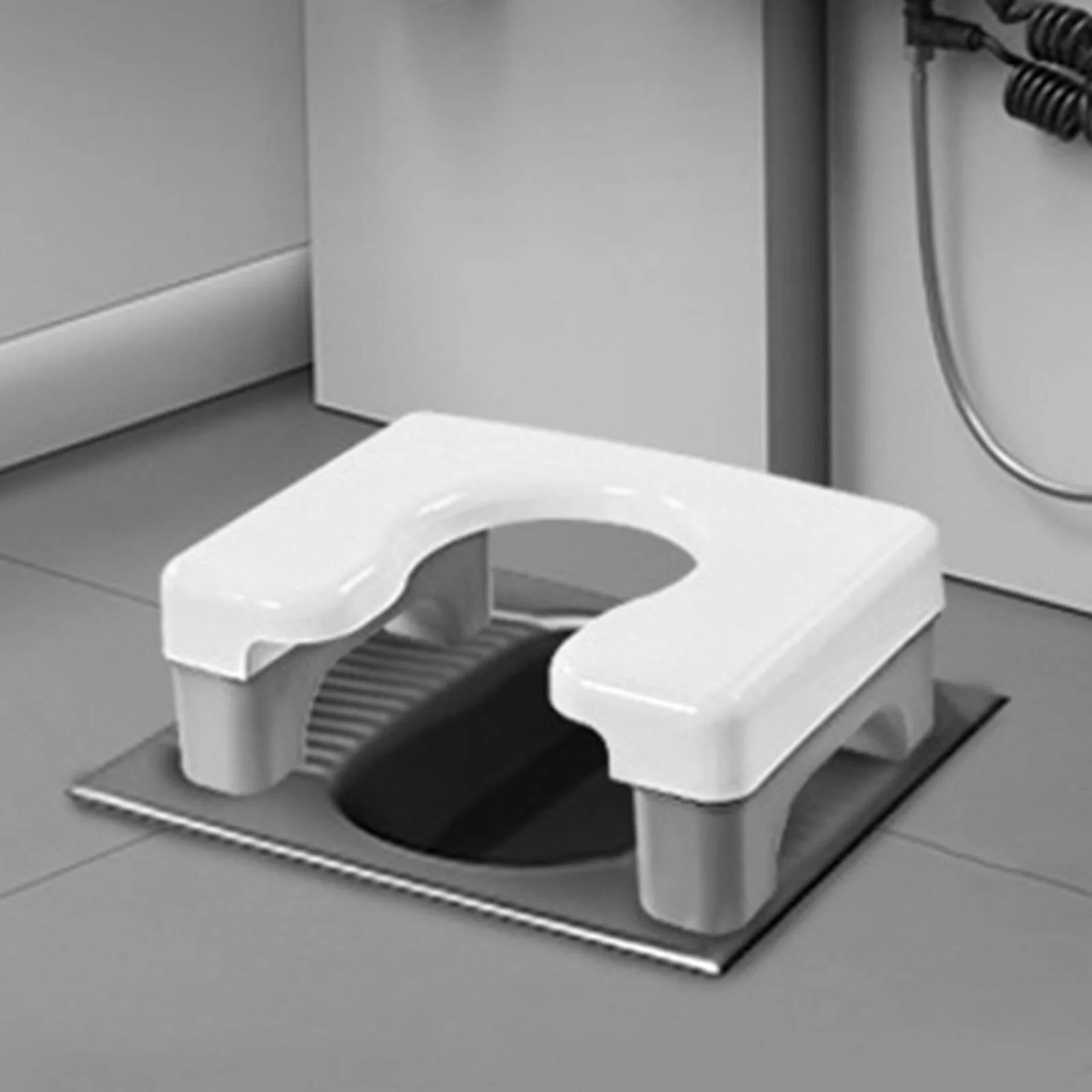 Supportive Non-Slip Toilet Stool - Image 2