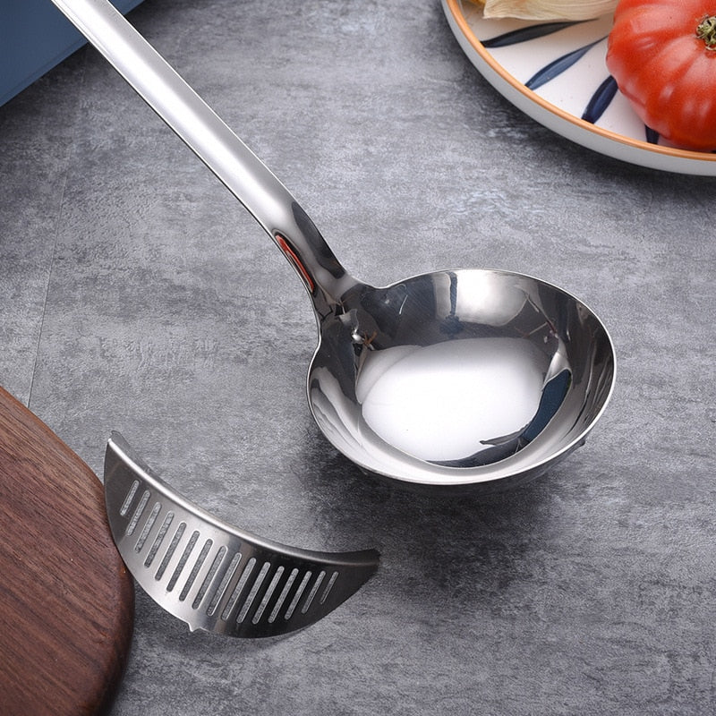 Long Handle Soup Strainer Spoon - Image 2