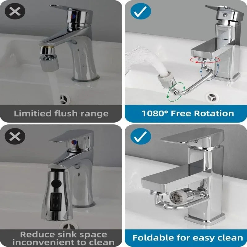 Rotating Multi-Purpose Universal Anti-Splash Faucet Extender - Image 3