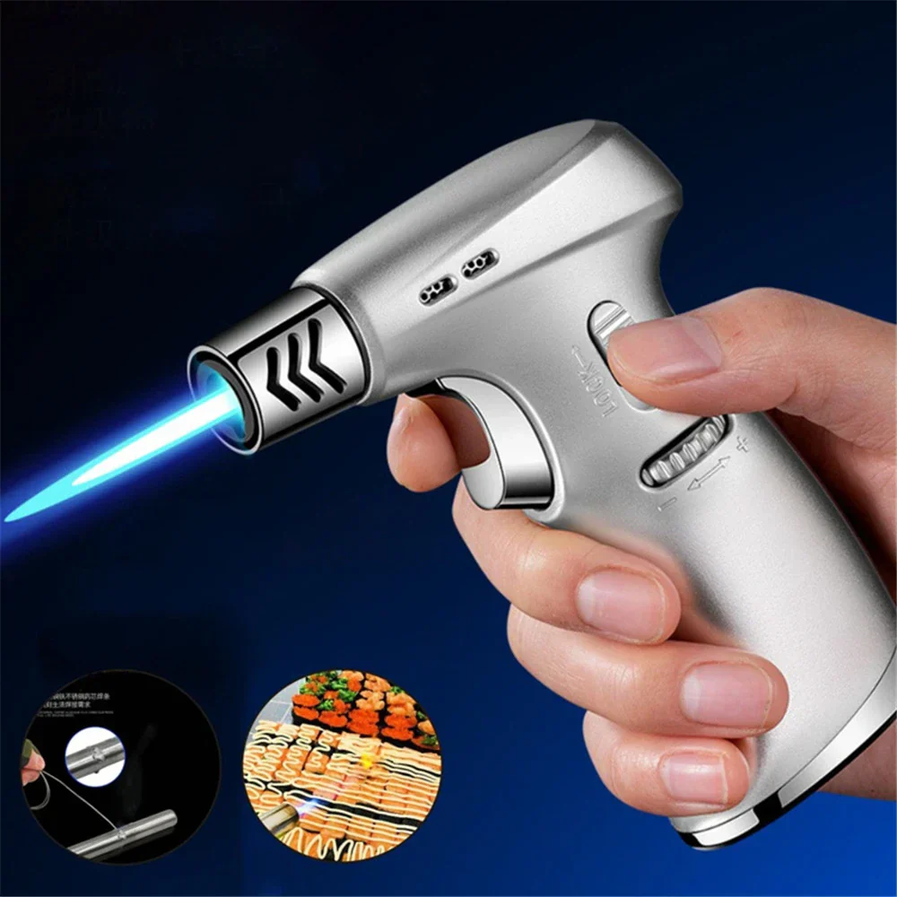 Portable Butane Torch Jet Flame Windproof Lighter - Image 1