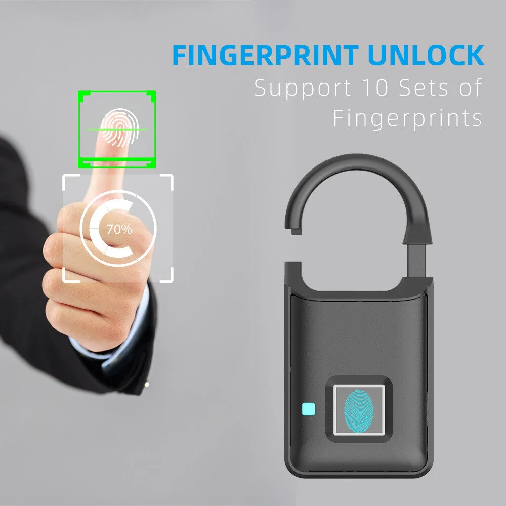 Touch Guard Smart Fingerprint Waterproof Secure Lock - Image 2