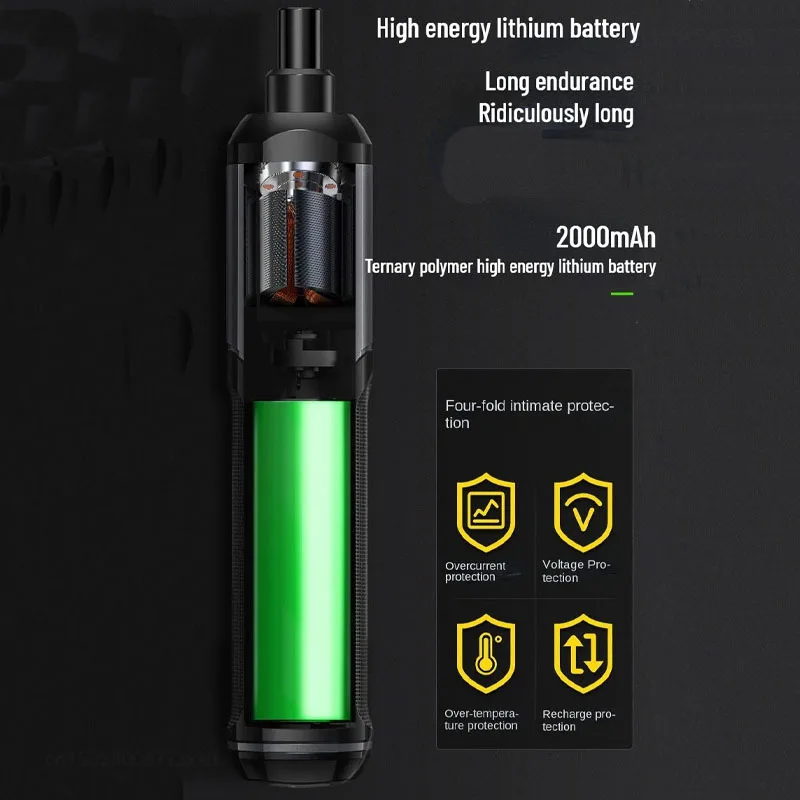 Mini Cordless Rechargeable Electrical Screwdriver Drill Tool Set - Image 2