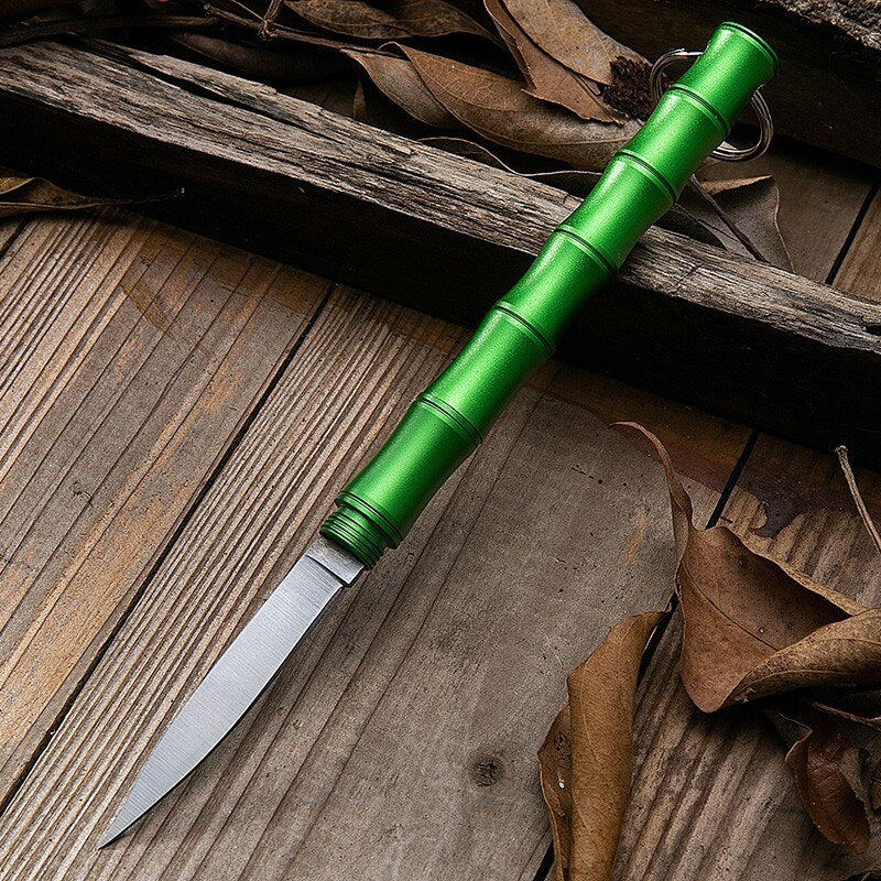 Bamboo Portable Self Defense Camping Knife - Image 2