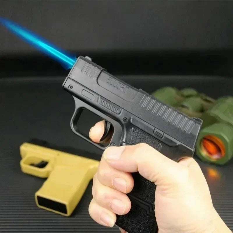 Tactical Gun Shape Jet Flame Hidden Storage Lighter - Image 2