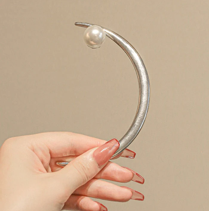 Vintage Crescent Moon Hair Sticks - Image 3