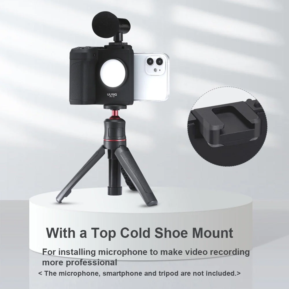 Built-in Light Universal Wireless Handle Phone Stabilizer - Image 3