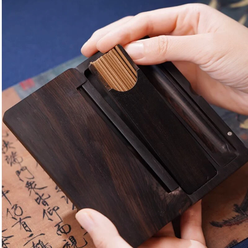 Mystic Portable Wood Incense Box - Image 2