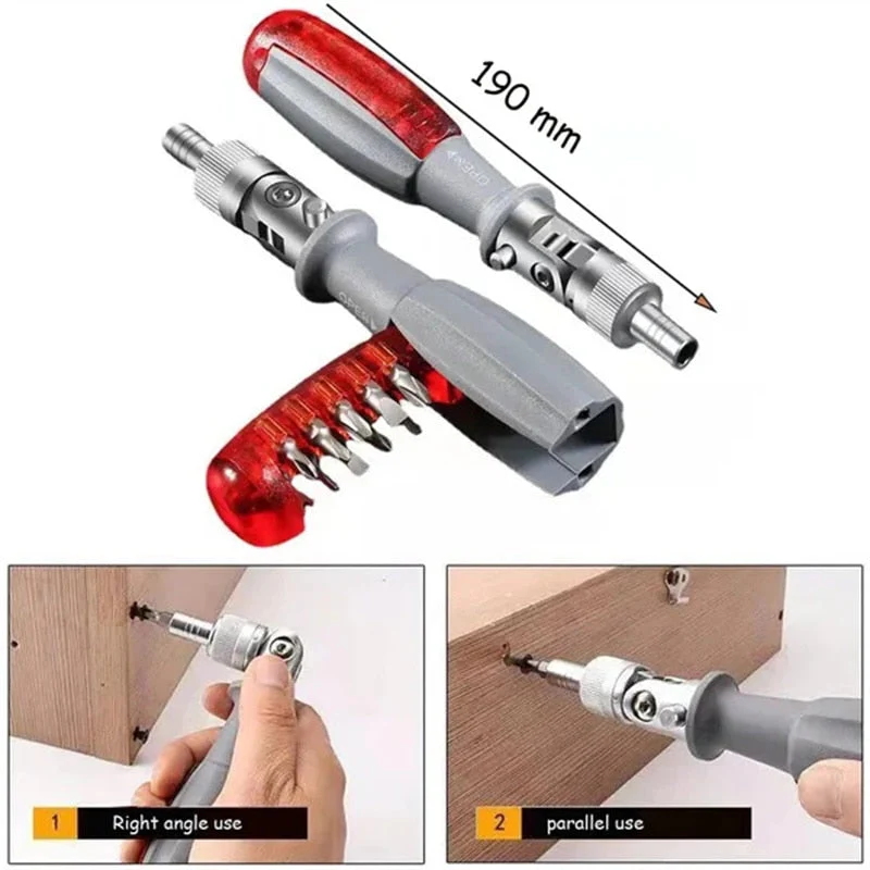 Ratchet Master Multi-Angle Foldable Screwdriver Set - Image 2