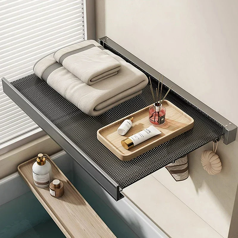 Ultra Suction Expandable Towel Storage Organizer Rack - Image 2