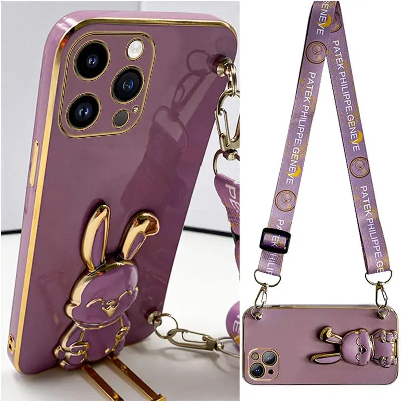 3D Rabbit Ear iPhone Holder Case - Image 2
