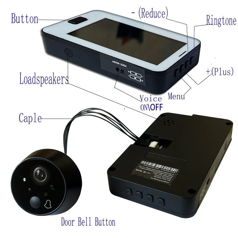 Home Full Sight Night Vision Doorbell Camera - Image 3