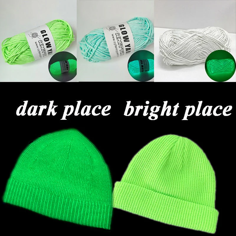 Sparkle Glow Luminous Knitting Yarn - Image 2