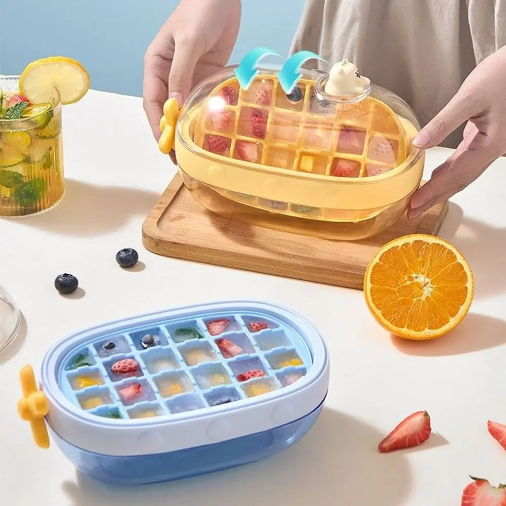 Cute Cartoon Rotating Knob Ice Cube Tray - Image 2