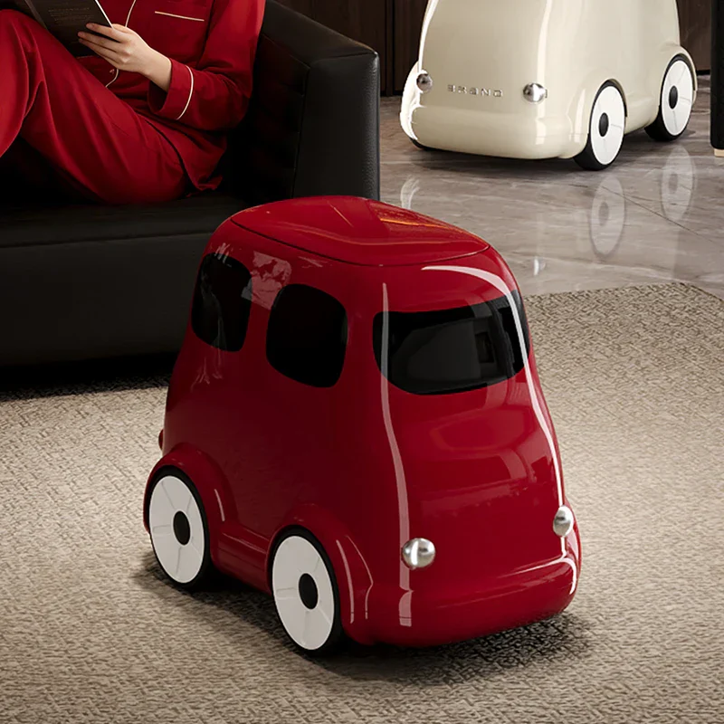 Cartoon Car Kids Ride-On Trash Bin - Image 2