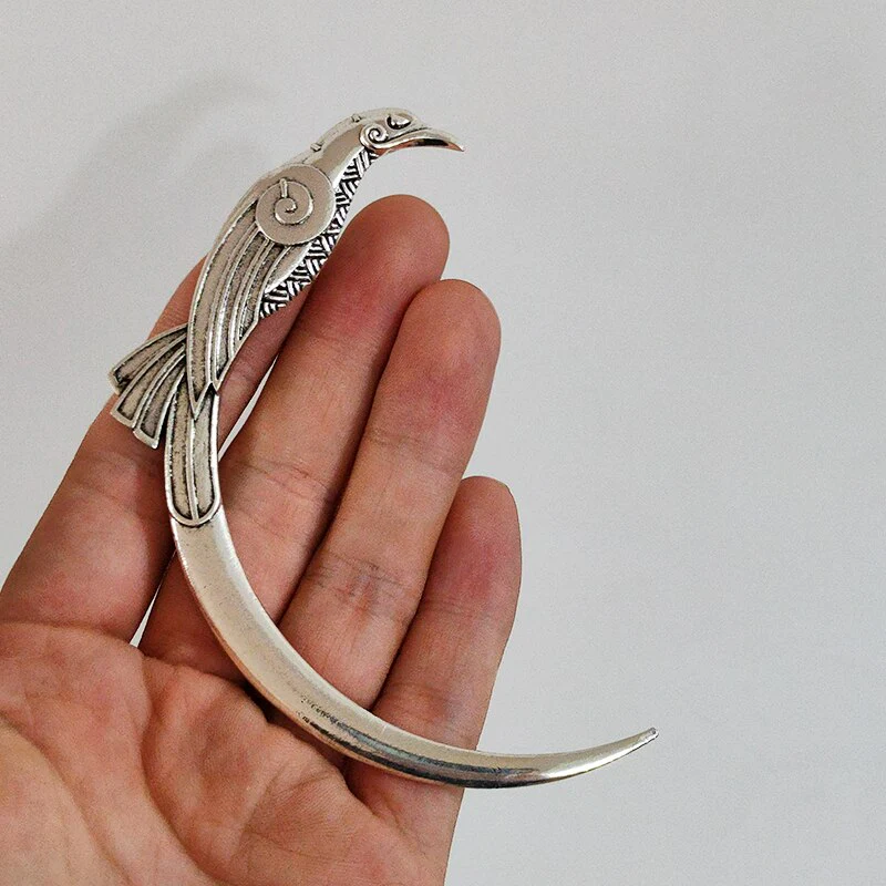 Vintage Crescent Moon Hair Sticks - Image 2