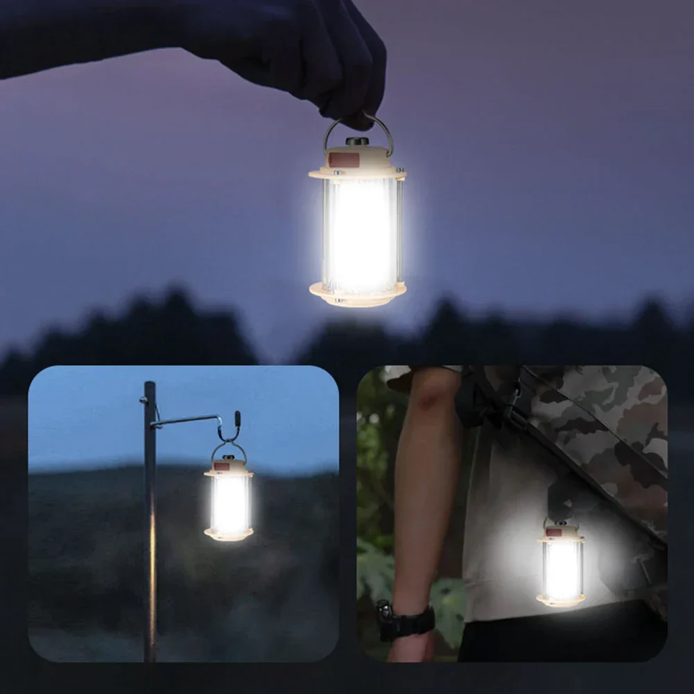Portable Rechargeable Dimmable Hanging Tripod Flashlight Lantern - Image 3