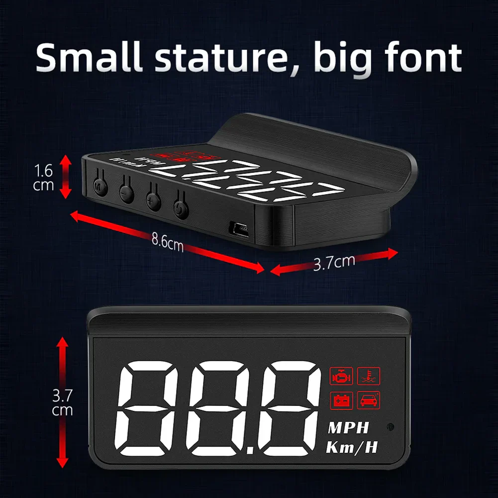 Digital HUD System Windshield Car Speedometer - Image 2