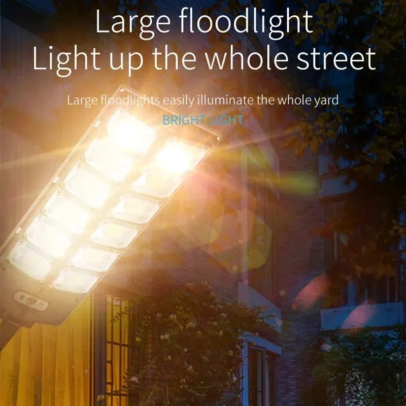 Solar LED Motion Sensor Wall Lamp Remote Control Garden Light - Image 3