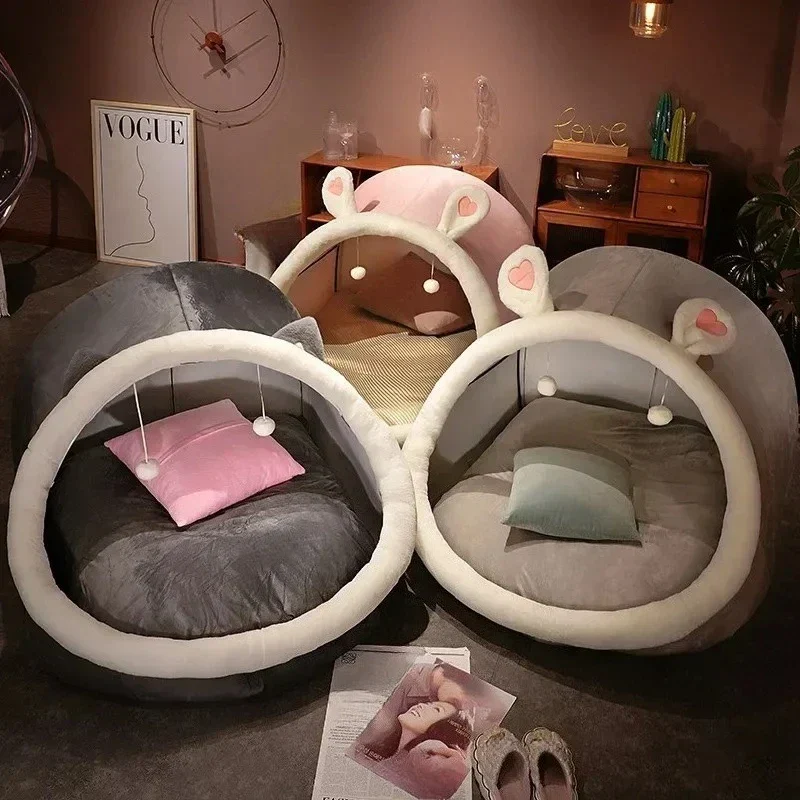 Rabbit Nest Comfy Plush Lazy House Tent - Image 2