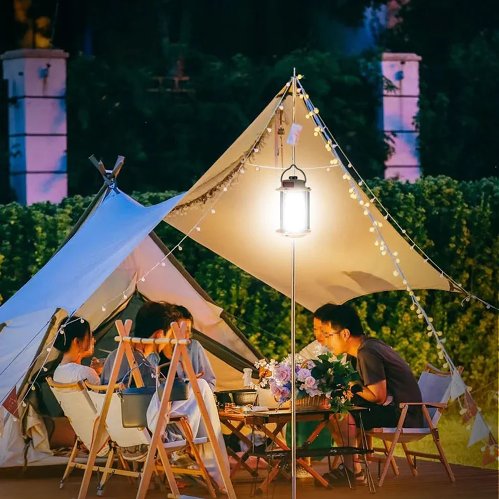 Portable Rechargeable Dimmable Hanging Tripod Flashlight Lantern - Image 2