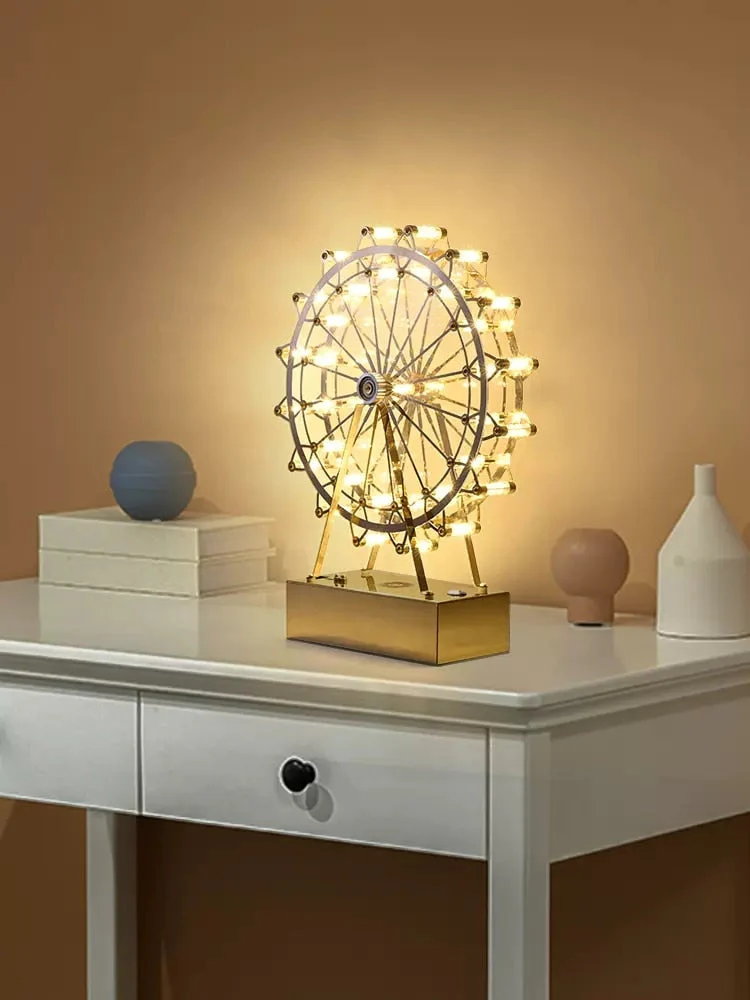 Colorful Rotating Wheel Table Lamp - Image 2