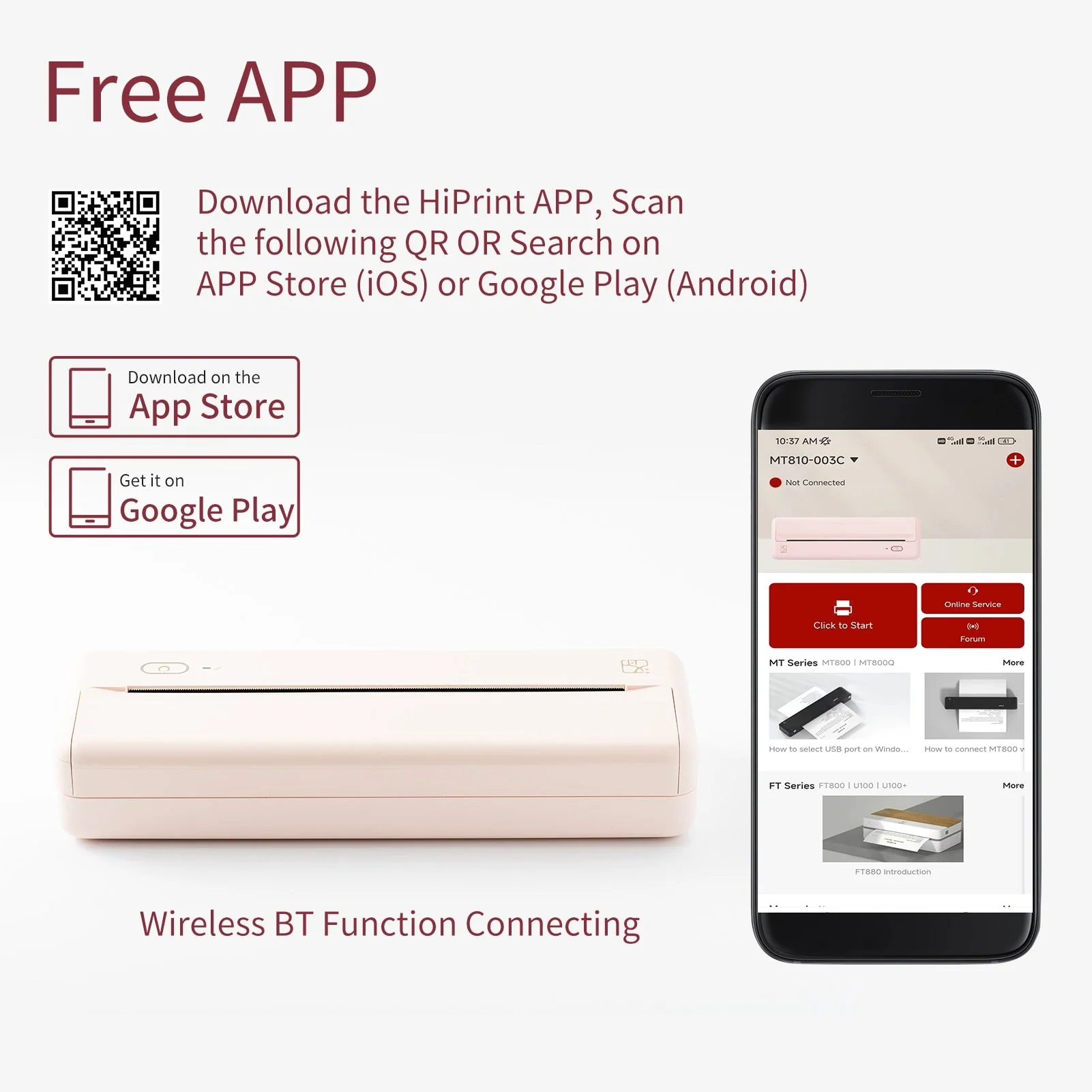 Pocket Print Portable Wireless A4 Printer - Image 3