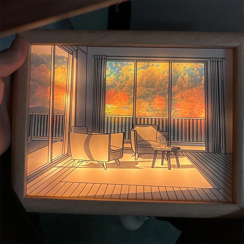 2D Painting Art Lumina Creative LED Lamp - Image 2