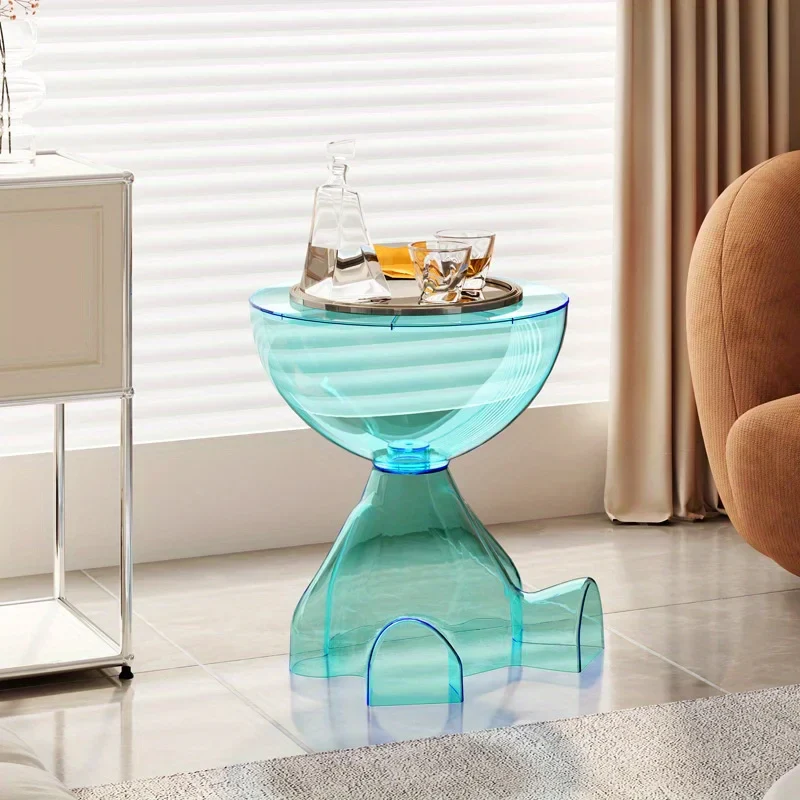 European Acrylic Transparent Space-Saving Coffee Table - Image 2