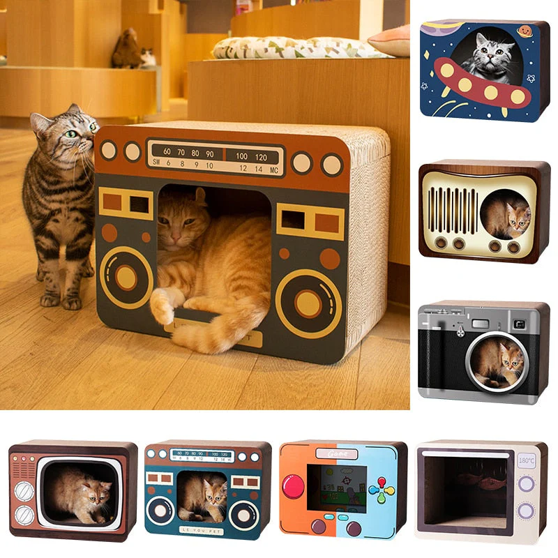 DIY Vintage Cat Scratching Board Bed - Image 3