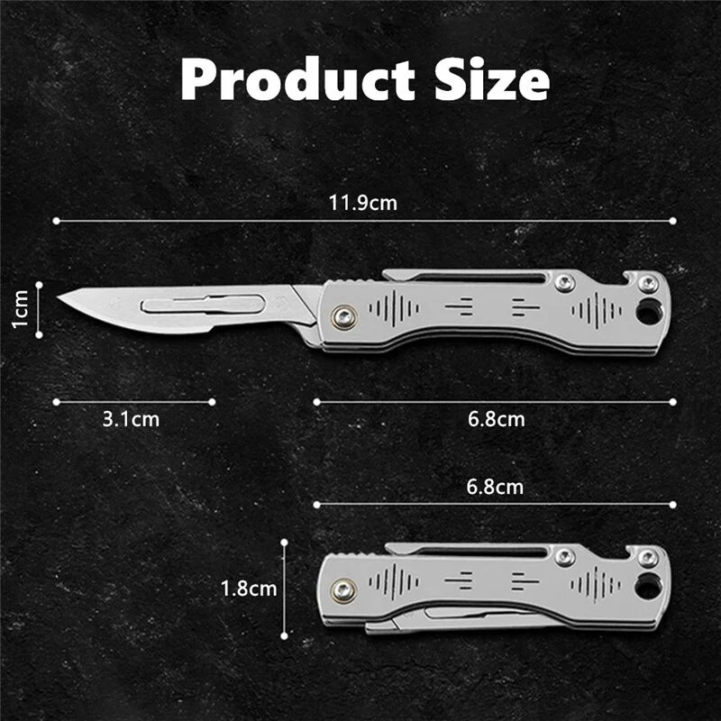 Stainless Steel Camping Master Folding Multifunctional Knife - Image 3
