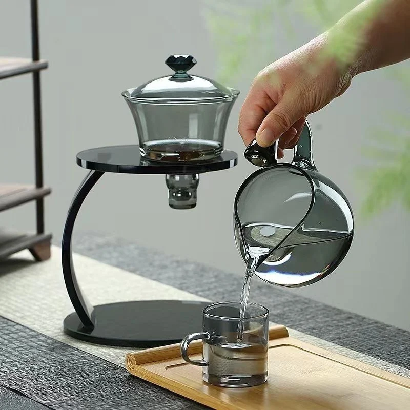Smooth Arch Glass Magnetic Teapot Set - Image 2