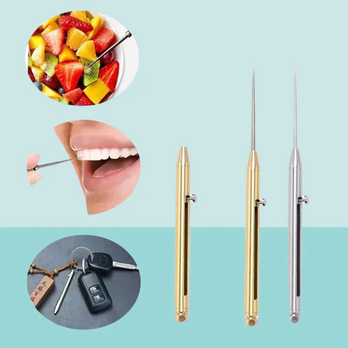 Titan Pick Telescopic Toothpick Keychain