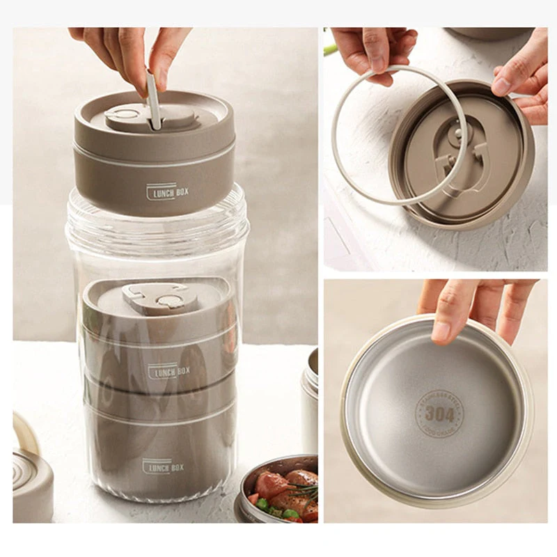 Stackable Leak-Proof Thermal Lunch Box - Image 3