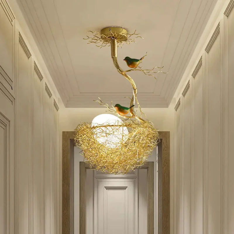 Bird Nest Egg Rustic Minimalist Lamp - Image 2