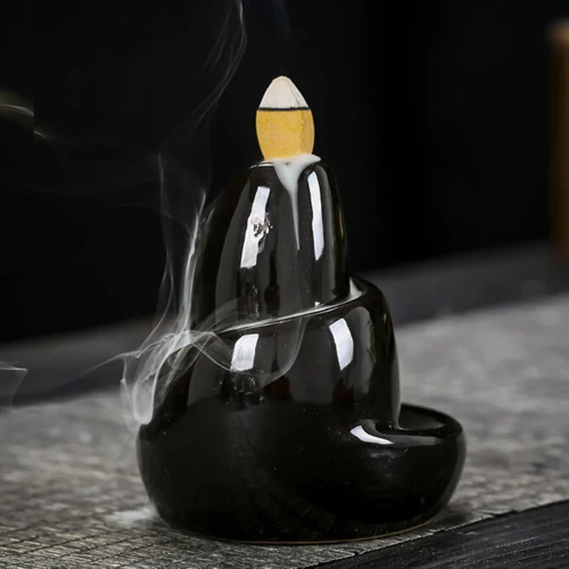 Black River Ceramic Backflow Incense Burner - Image 3