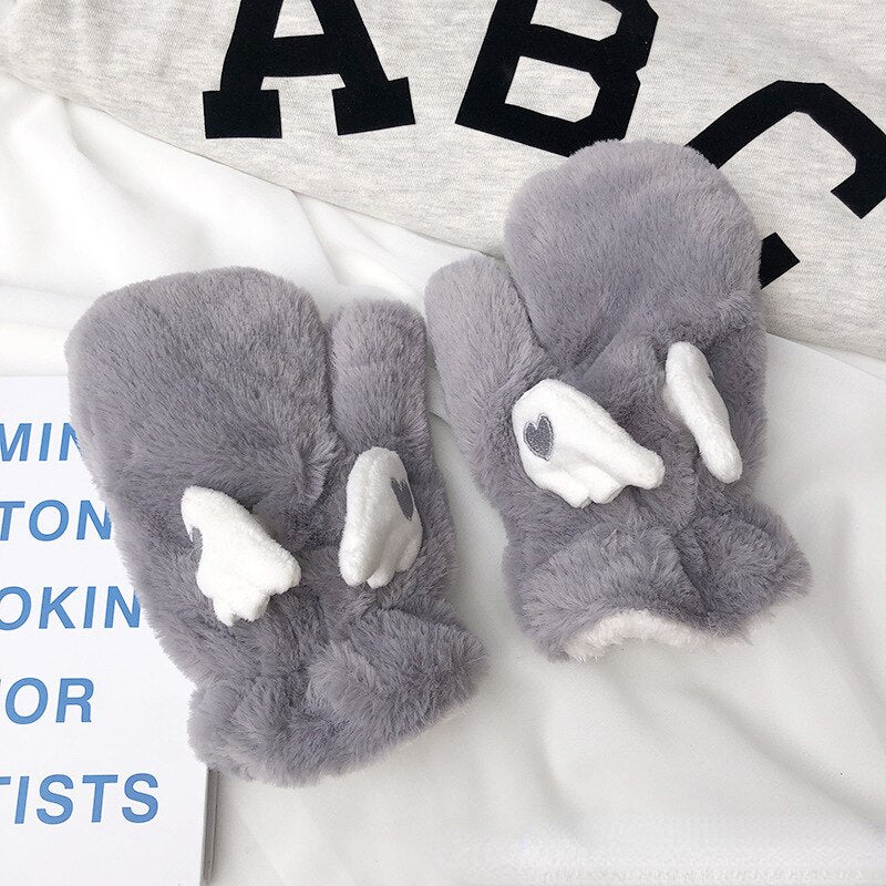 Angel Wings Warm Cute Gloves - Image 2