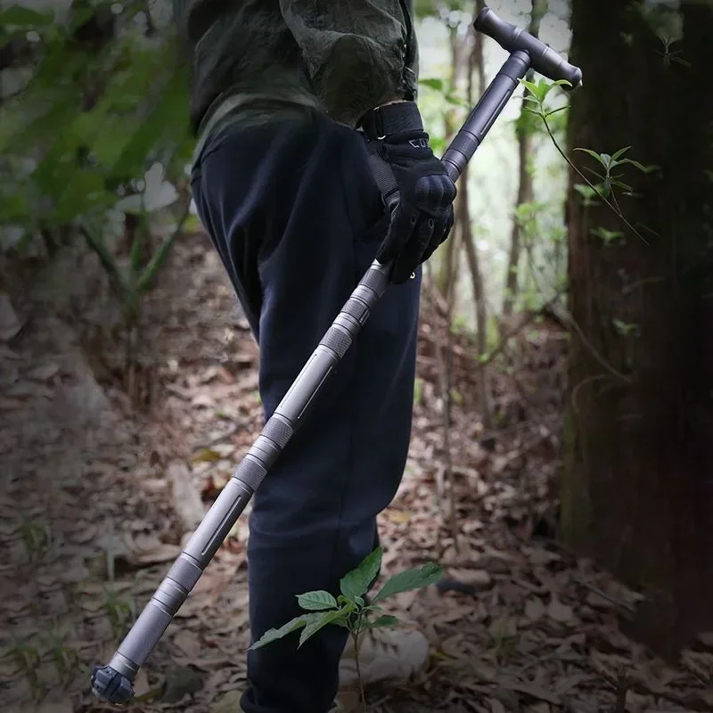 Tungsten Steel Multifunctional Foldable Self-Defense Walking Stick - Image 1
