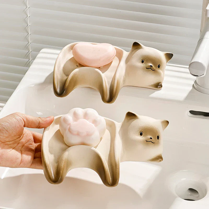 Lazy Cat Ceramic Soap Holder - Image 2
