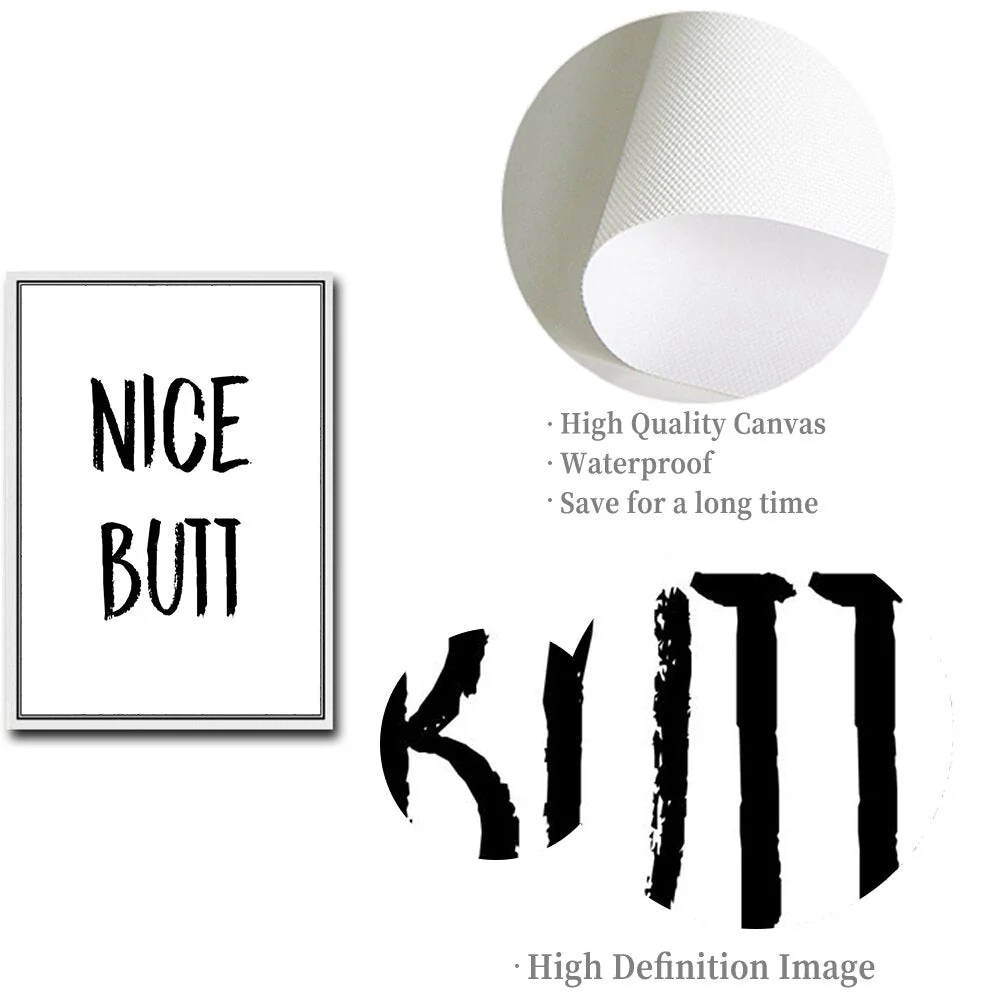 Nice Butt Bathroom Wall Poster - Image 3