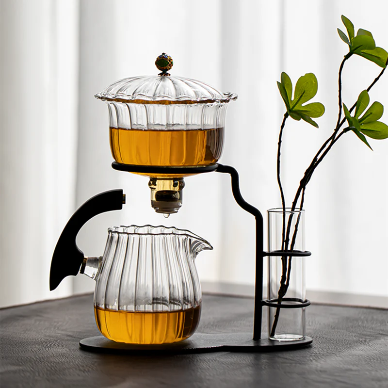 Nature Leaf Magnetic Semi-Automatic Tea Set - Image 3