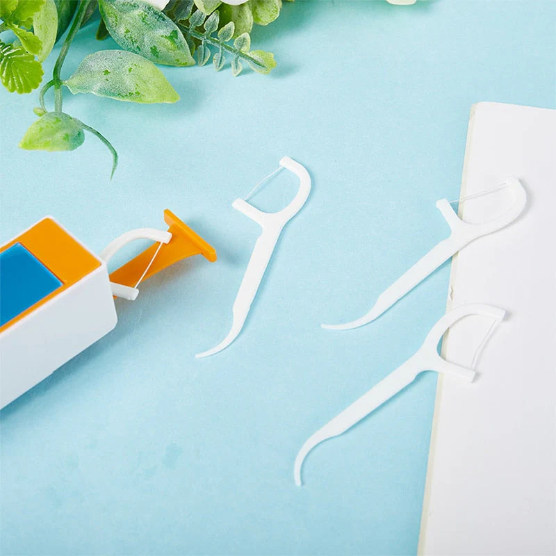 Automatic Pop-up Built-in Mirror Dental Floss Box - Image 2