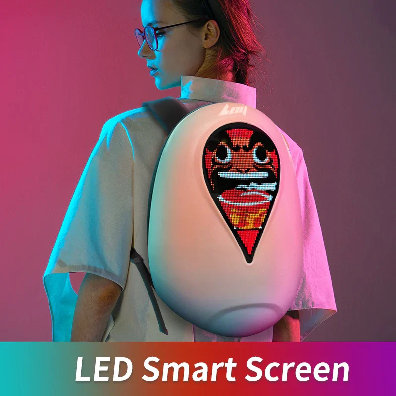 LED Smart Screen Fun Motorcycle Backpack - Image 3