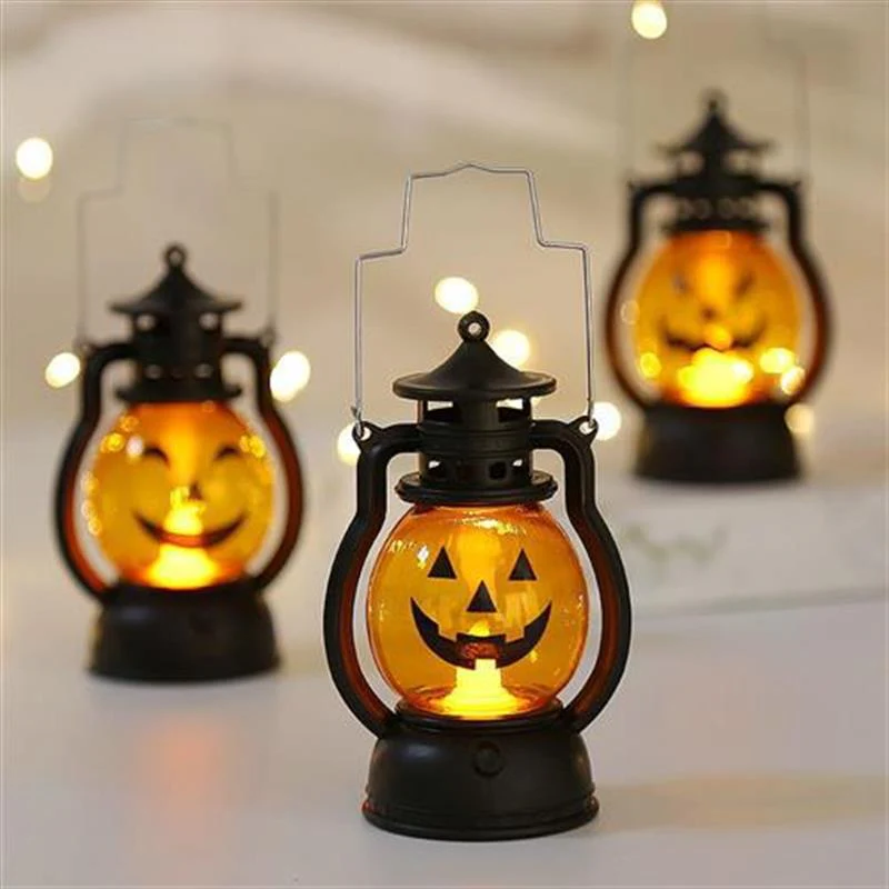 Mini Halloween Scary Pumpkin Hanging Lamp - Image 1