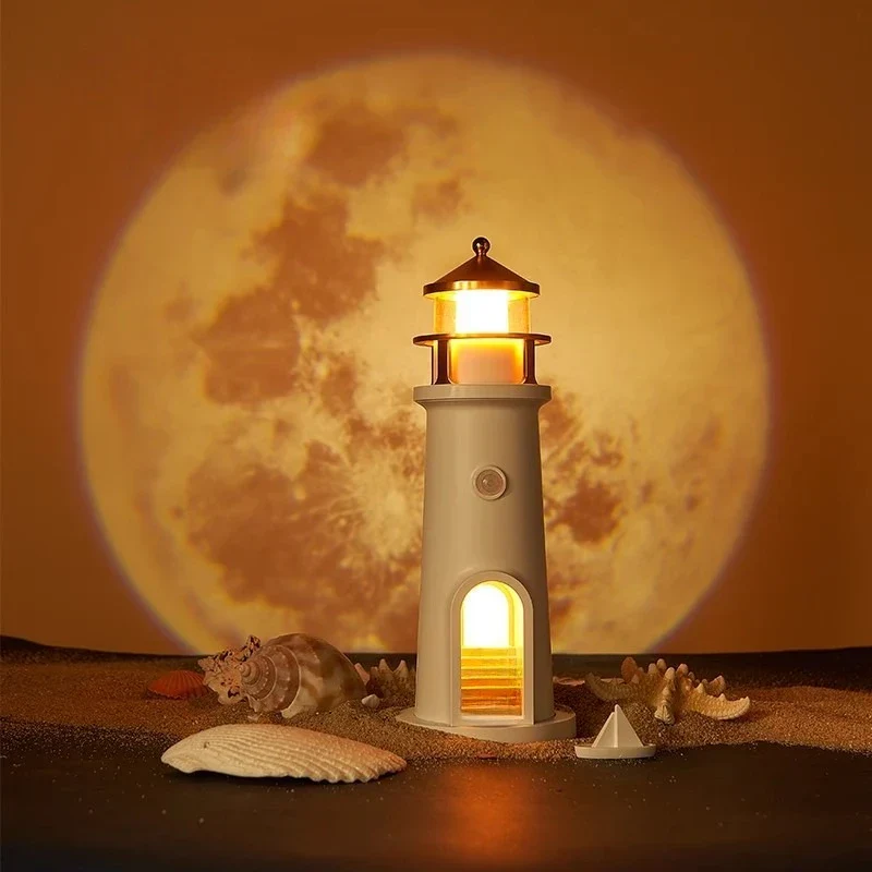 Moon Harbor Lighthouse Night Lamp - Image 3