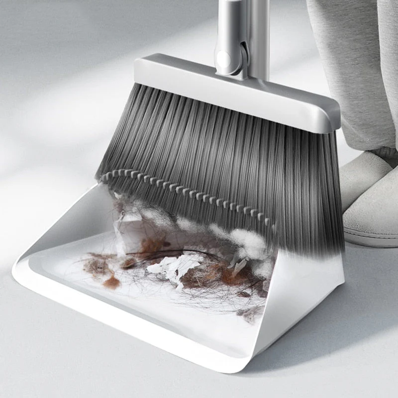 Creative Self-Cleaning Foldable Dustpan Broom - Image 3