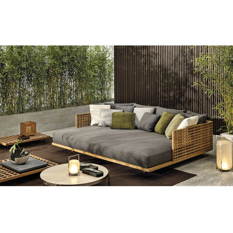 Rattan Resort Elegant Italian Three-Seater Sofa - Image 3